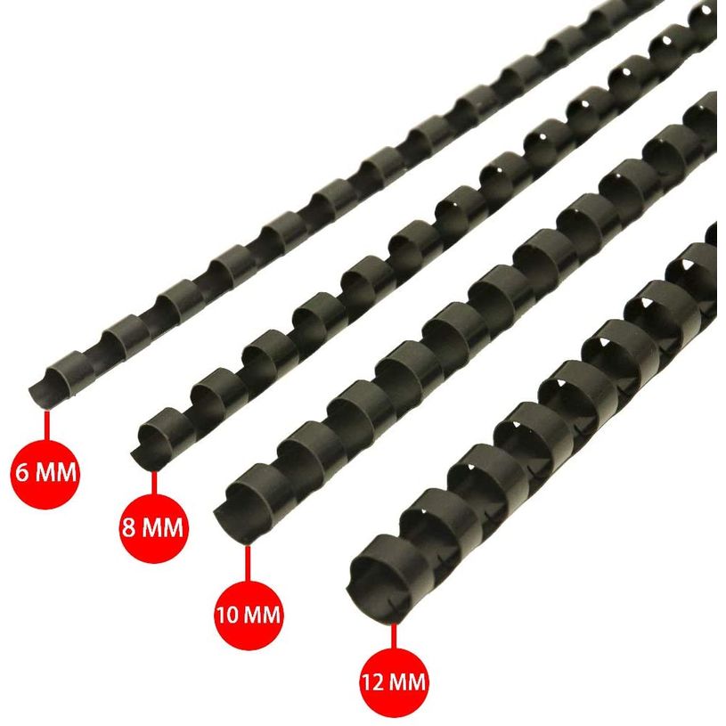 3584770910273-DSB - 100 anneaux de reliure en plastique - 12 mm - jusqu'à 80 feuilles - noir-P_79440843_4-3