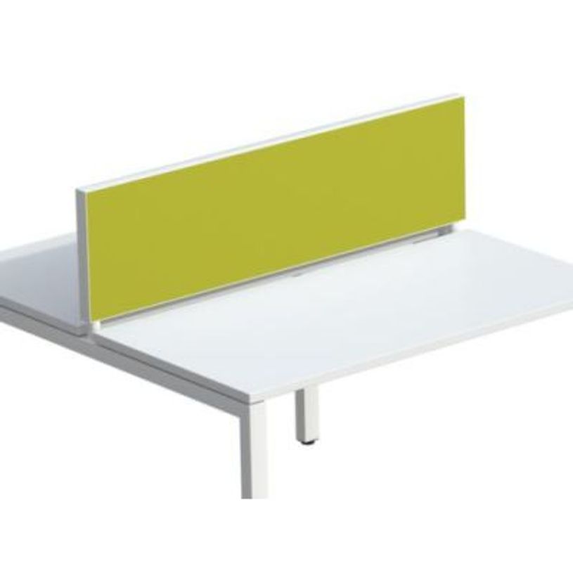 3660141254617-Ecran de séparation cadre aluminium H33 x L120 cm - cadre aluminium blanc - toile vert-P_79441016_1-0