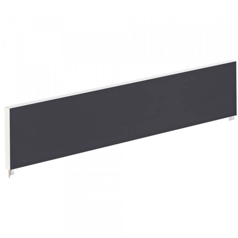3660141254662-Ecran de séparation cadre aluminium H33 x L160 cm - cadre aluminium blanc - toile anthraci-P_79441021_1-0