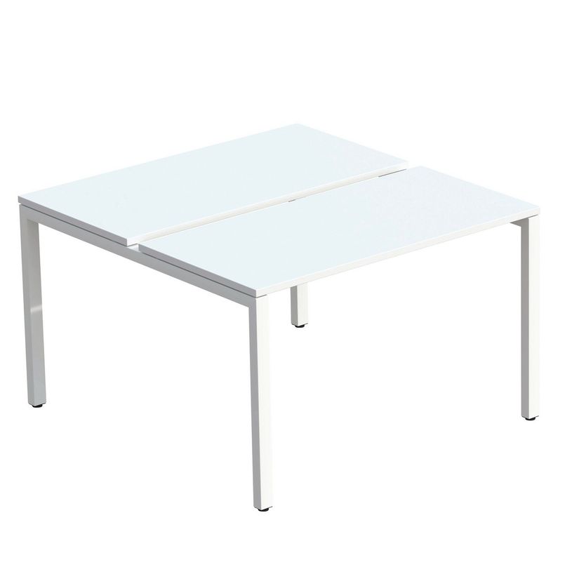 3660141254853-Bureau Bench 2 personnes EASYDESK - soit 2 plateaux L160xP80xH75 cm (L160 x P166) - Blanc-P_79441040_1-0
