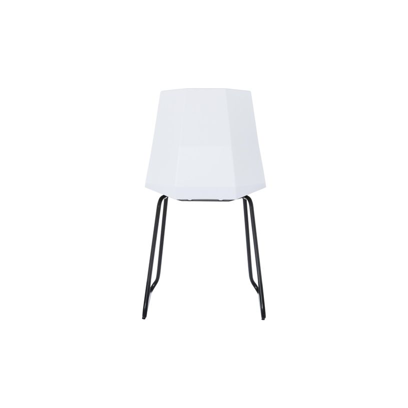 3660141232592-Lot de 2 chaises CUBE - Pieds trapèzes acier noir - assise blanche-P_79441231_4-3
