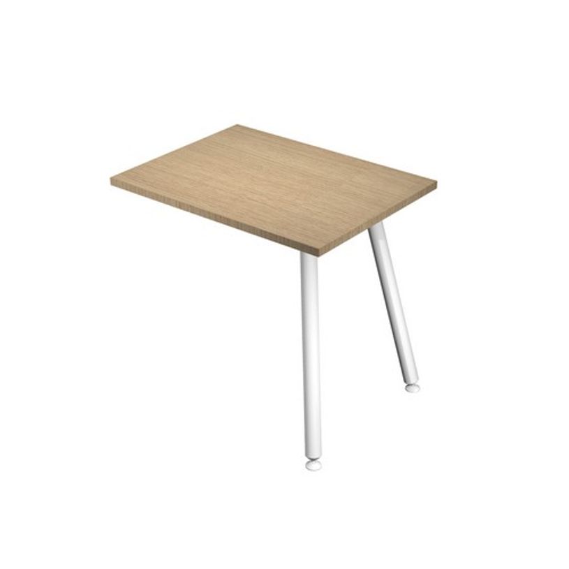 2012349509852-Retour direct pour bureau - L80 x H74 x P60 - Pieds métal blancs - plateau imitation chên-P_79441633_1-0