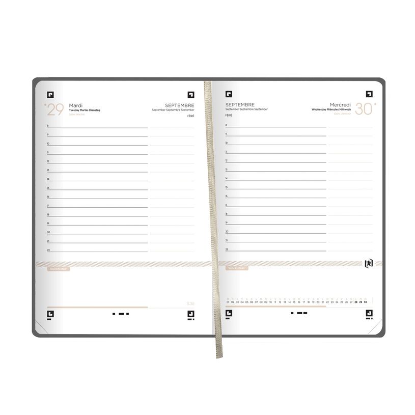 3147280173561-Agenda Oxford Touch Iris - 1 jour par page - 12 x 18 cm - différentes couleurs disponibles-P_79443604_9-4