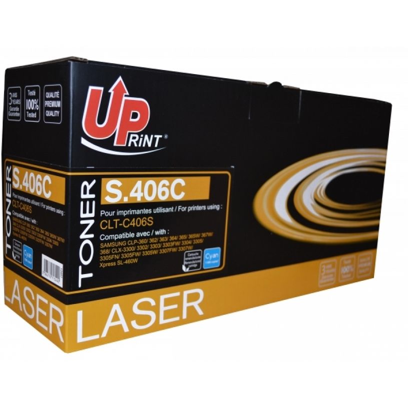 3584770712181-Cartouche laser compatible Samsung CLT-406S - cyan - UPrint S.406C-P_79445226_1-0