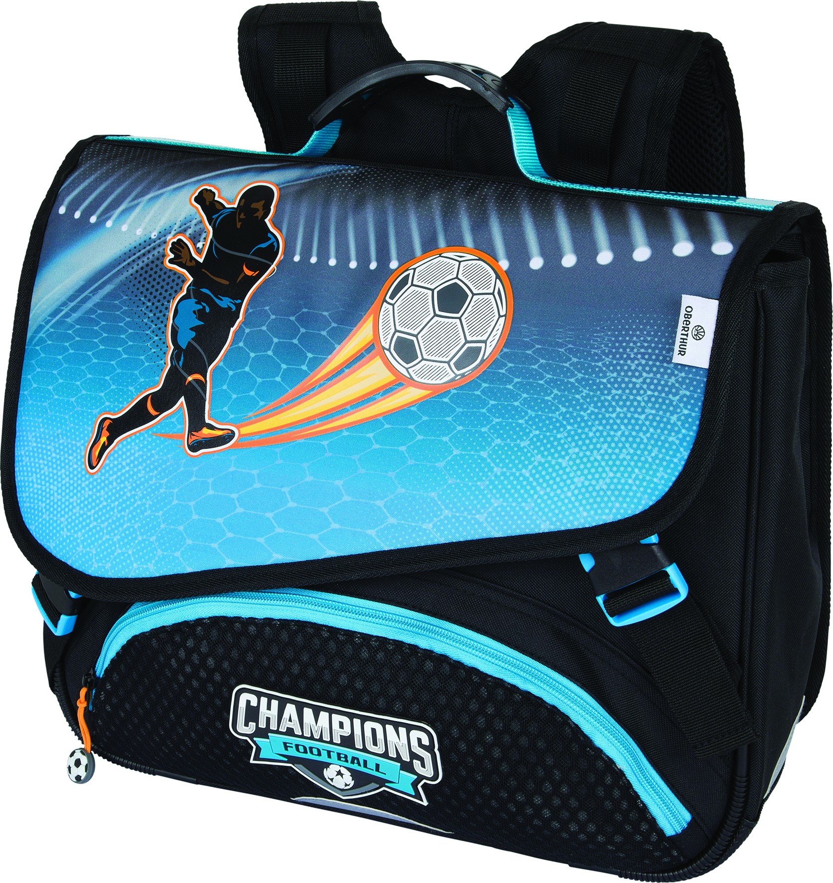Cartable Football 38 cm 2 compartiments Oberthur Pas Cher