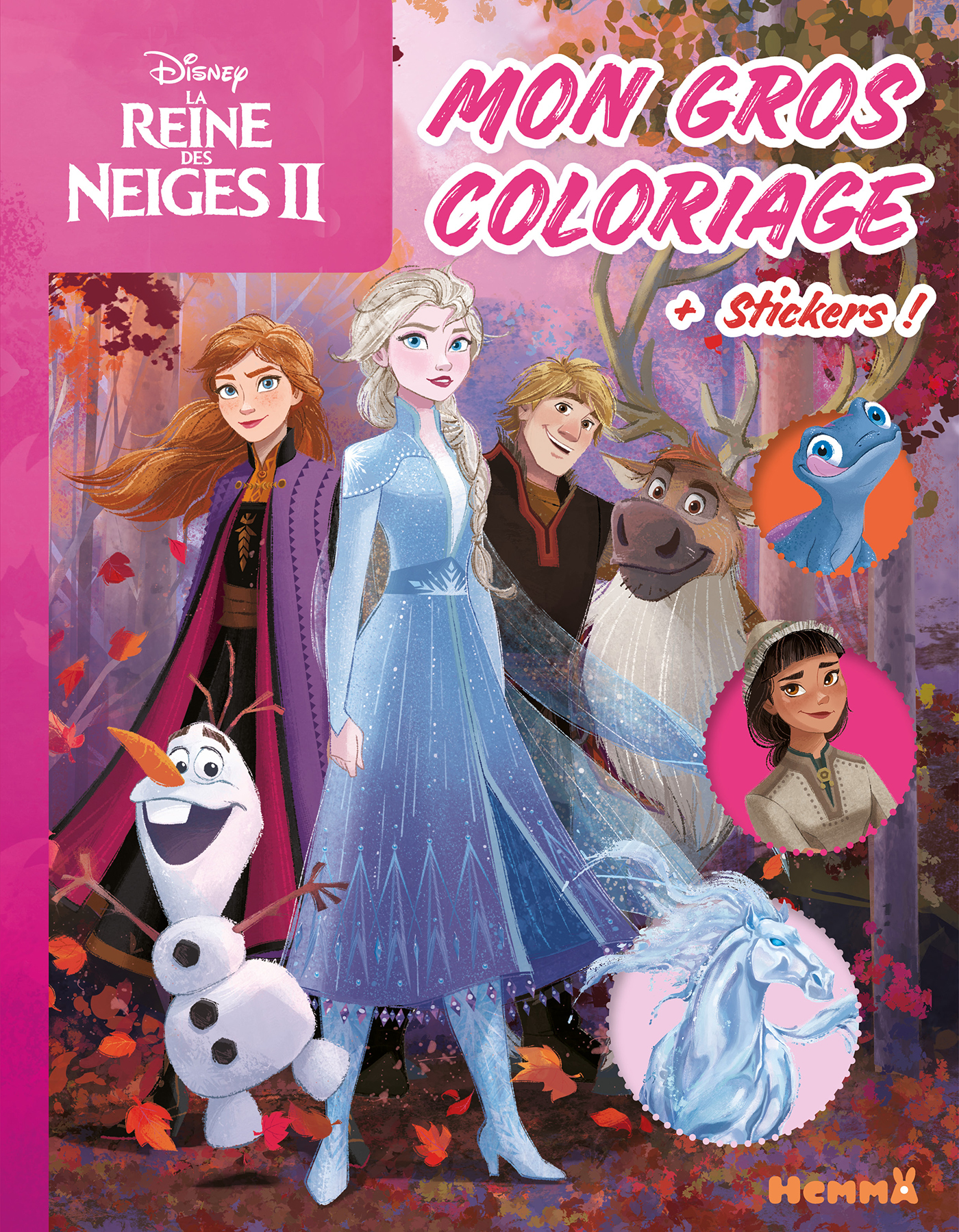 Sac reine des sales neiges à colorier